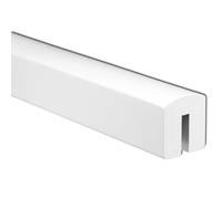 White Primed Glass Grooved Handrail for 8mm Glass Stair Panels - Multiple Lengths (3600mm)