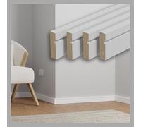 White Primed Modern MDF Skirting Board 68mm x 18mm x 4m In Various Pack Sizes Free Delivery (1)
