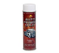 White Primer Car Van Bike Spray Paint Aerosol, 500ml Anti Corrosive Undercoat, Excellent Adhesion, No Runs or Drips, Enhanced Covering Power