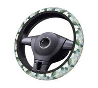 White Primrose Car Stretch Steering Wheel Cover Universal 15 Inch,Anti-Slip Steering Wheel Covers, Breathable for Suvs Trucks