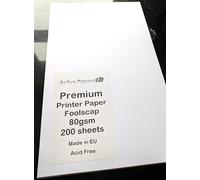 White Printer Paper 80gsm Foolscap 8x13 inch 200 Sheets