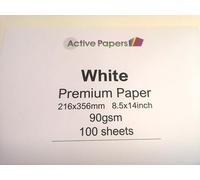 White Printer Paper 90gsm Legal 8.5x14 inch 100 Sheets