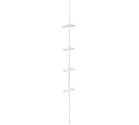 White Ps 4 Tier Corner Shelf Unit | Linnea