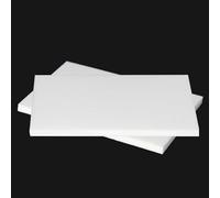 White PTFE Board - Versatile PTFE Sheet Plate for Machining and Processing - 1PC, Acid & Resistant(100x100x0.6mm)