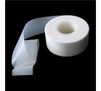 White PTFE Film Sheet Strip, Plastic Panel High Strength 5/10cm Wide Abrasion Resistance Lubricant Seal 1pc(10MX0.2MMX100MM)