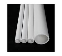 White PTFE Tube - 500mm Length, ID 6-20mm & OD 20-25mm, Chemical Resistant Polytetrafluoroethylene Hollow Pipe 1pc(18mmx25mm)