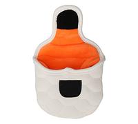 White PU Golf Putter Headcover, Golf Club Head Cover for Mallet Putters, Soft Protective Cover with Strong Magic Tape, for Male Female Golfers (Semicircle)