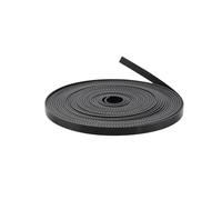 White PU with Steel Core Gt2 Belt, GT2 Timing 6mm/10mm Width Black Rubber Belt for 3D Printer 1 piece(10M,A)