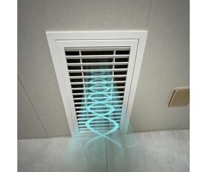 White PVC Access Panel for Drywall Ceiling/Walls Ventilated Design Removable Grille Customizable Opening 20x25cm (8x10in) - Perfect for Easy Maintenance