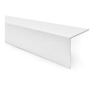 White PVC Angle Trim 30x30mm x 1m - L Shaped Wall Corner and Edge Profile