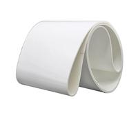 White PVC Conveyor Belt - Lightweight Wide Industrial Transport Band for Packaging Factories Production Lines and Home Use (24in Width 60ft Length)