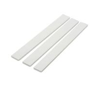 White PVC Flat Bar DIY Trim, 25mm x 1 Metre Moisture Resistant Plastic Strip for Window Door and Flooring Edge Edging Finish (3)