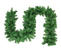 White PVC Flocked Garland 6FT Indoor Decor(D-1.8M) | for premium PVC material, weather resistant, 6ft flexible strand, door window mantle decoration