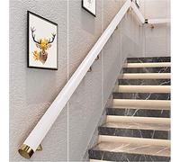 White PVC Handrail for Stairs - Staircase Handrail Complete Kit, Non-Slip Outdoor Indoor Stair Hand Rail Support Bar for Home Kindergarten Corridor Railing Loft(7ft/210cm)