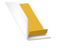 White PVC Hinge 20 x 20 mm Adhesive 1.30 m