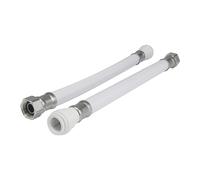 White PVC Hose 500mm - 22mm X 3/4" TC (Pack Of 2) John Guest White One Size