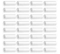 White PVC Pipe Connectors 32 Pack, Multi-Use Clips for Greenhouse Hoops, Row Covers and Outdoor Shelter Frames, Easy Install Plastic Clamps