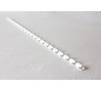 White PVC Plastic Binding Combs 14 Rings A5 50x Flexible Document Menu Instruction Log Book (10mm)