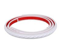 White PVC Self Adhesive Flexible Wall Molding Trim for Mirror Edges | Easy Cut Gap Covering Strip, Tool-free Fitting for Ceiling Borders, Baseboard Finishing, Office Decor and Renters