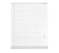 White Pvc Venetian Blind (W)120Cm (L)180Cm