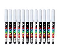 White Quick Dry Water Based Art Marker with Dense Colorant for Fine Detailing and Multi Substrate Application Fast-Drying Opaque Marker with Blendable Ideal for Projects on Various Materials