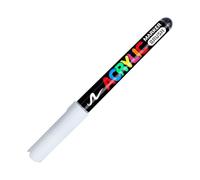 White Quick Dry Water Based Art Marker with Dense Colorant for Fine Detailing and Multi Substrate Application Fast-Drying Opaque Marker with Blendable Ideal for Projects on Various Materials