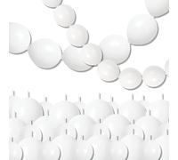 White Quick Link Balloons - 120PCS Pearl Links for Making Wall and Arch Chains - Wedding Birthday Baby Shower Graduation Party Decorations (6+10inch)