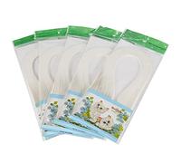 White Quilling Paper, 600 Stripes DIY Quilling Paper 3mm Strips 5mm i Origami Hand Craft Decoration Er Ivory Bright Width Pure Color (White)