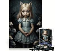 White Rabbit Haunted Forest for Adults 1000 Piece Puzzle Brain Exercise Restful Escape Precision Cut Ideal Xmas Gift (38x26cm)