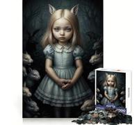 White Rabbit Haunted Forest Puzzles for Teenagers 1000 Piece Logic Practice Calm Downtime Clean Edges Ideal Present (50x75cm)