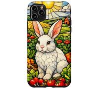 White Rabbit in a Colorful Garden on a Sunny Day Case for iPhone 11 Pro Max