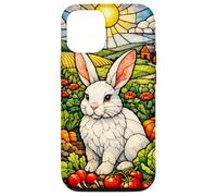 White Rabbit in a Colorful Garden on a Sunny Day Case for iPhone 12/12 Pro