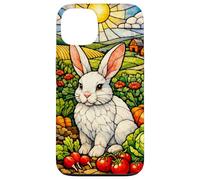 White Rabbit in a Colorful Garden on a Sunny Day Case for iPhone 13