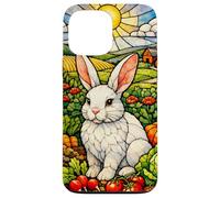 White Rabbit in a Colorful Garden on a Sunny Day Case for iPhone 13 Pro Max
