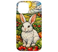 White Rabbit in a Colorful Garden on a Sunny Day Case for iPhone 14