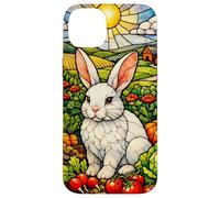 White Rabbit in a Colorful Garden on a Sunny Day Case for iPhone 14 Plus