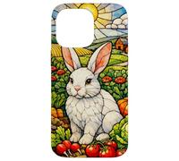 White Rabbit in a Colorful Garden on a Sunny Day Case for iPhone 14 Pro Max