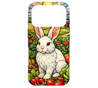 White Rabbit in a Colorful Garden on a Sunny Day Case for iPhone 17 Pro
