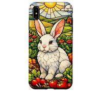 White Rabbit in a Colorful Garden on a Sunny Day Case for iPhone XS Max