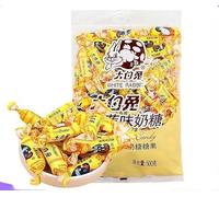 White Rabbit Milk Gummy Candy, Mango Flavored Milk Soft Candy, Chocolate Toffee Candies, Chewy Gummie Desserts, Wedding Candies, Chinese snack gifts, Asian Fudge, Casual Snacks (Banana Flavor,500g)