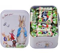 White rabbit original flavor milk candy, assorted flavor toffee, mixed fruit flavored gummies, Canned candy gift, instant sweet fudge snackt, Wedding sugar, Dim sum (Matcha,114g*2 cans)