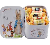 White rabbit original flavor milk candy, assorted flavor toffee, mixed fruit flavored gummies, Canned candy gift, instant sweet fudge snackt, Wedding sugar, Dim sum (Corn,114g*2 cans)