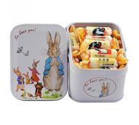 White rabbit original milk candy, assorted flavor toffee, canned mixed fruit flavored gummies, Valentine's Day candy gifts, Wedding sugar, instant sweet fudge snack (Corn flavor,114g*2 cans)