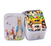 White rabbit original milk candy, assorted flavor toffee, canned mixed fruit flavored gummies, Valentine's Day candy gifts, Wedding sugar, instant sweet fudge snack (Assorted flavors,114g*2 cans)