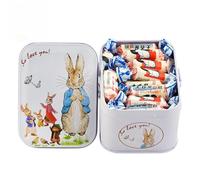 White rabbit original milk candy, assorted flavor toffee, canned mixed fruit flavored gummies, Valentine's Day candy gifts, Wedding sugar, instant sweet fudge snack (Original flavor,114g*2 cans)