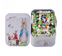 White rabbit original milk candy, assorted flavor toffee, canned mixed fruit flavored gummies, Valentine's Day candy gifts, Wedding sugar, instant sweet fudge snack (Matcha flavor,114g*2 cans)