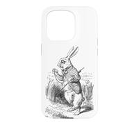 White Rabbit Pocket Watch Alice in Wonderland John Tenniel Case for iPhone 15 Pro