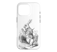 White Rabbit Pocket Watch Alice in Wonderland John Tenniel Case for iPhone 16 Pro