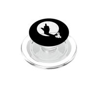 White Rabbit shows Middle Finger in the Shadow PopSockets PopGrip for MagSafe