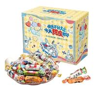 White Rabbit Toffee (52/92PCS) Milk Sugar,Wedding Candy,Fruit & Chewy,New Year Goods,Leisure food,Sweet,Confectionery,Casual Snacks,Chinese Specialty Toffee Snack Gift (Mixed flavor,52pcs)